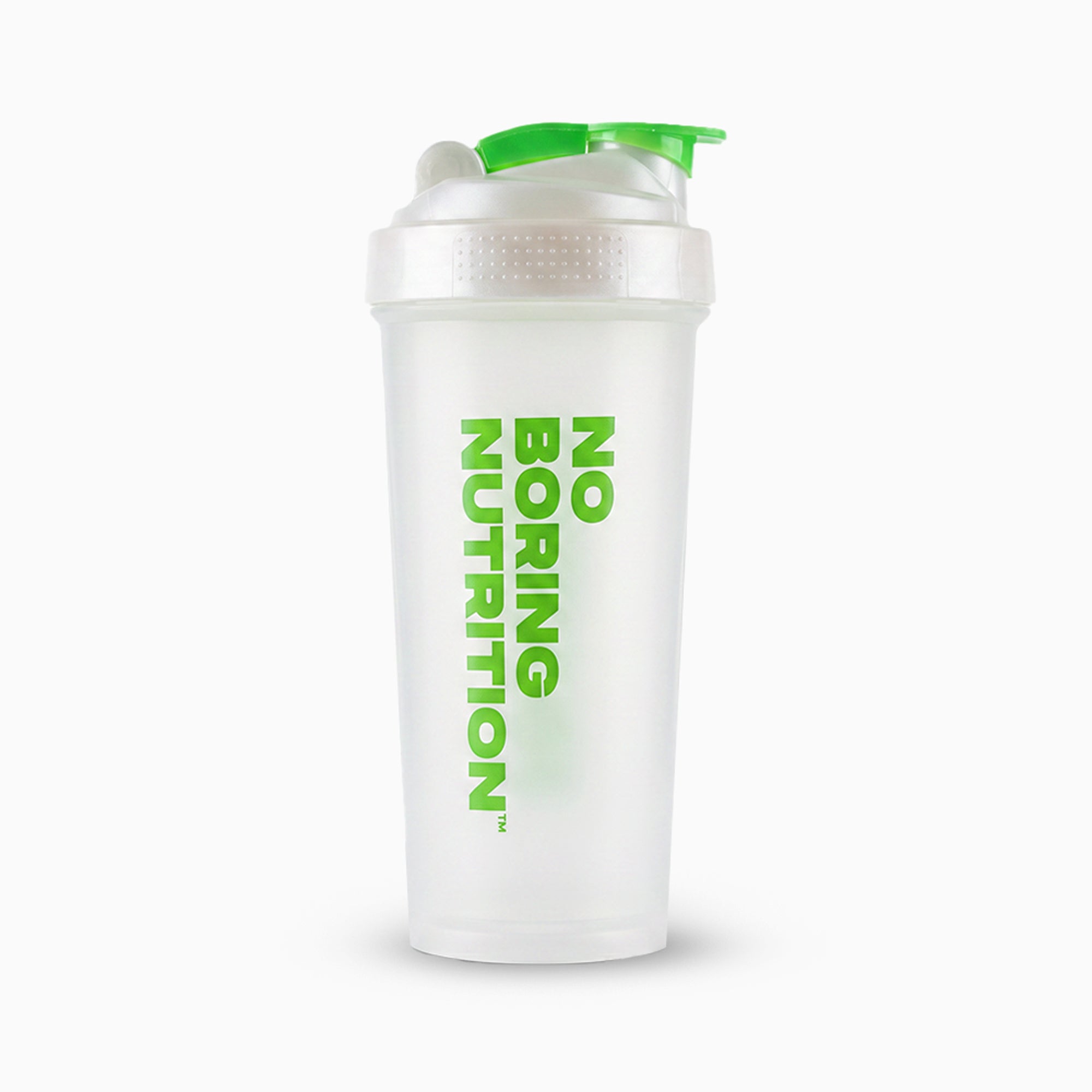 Coqueteleira SQUADZ MUSCLE Incolor com Verde 600ml — Vista traseira