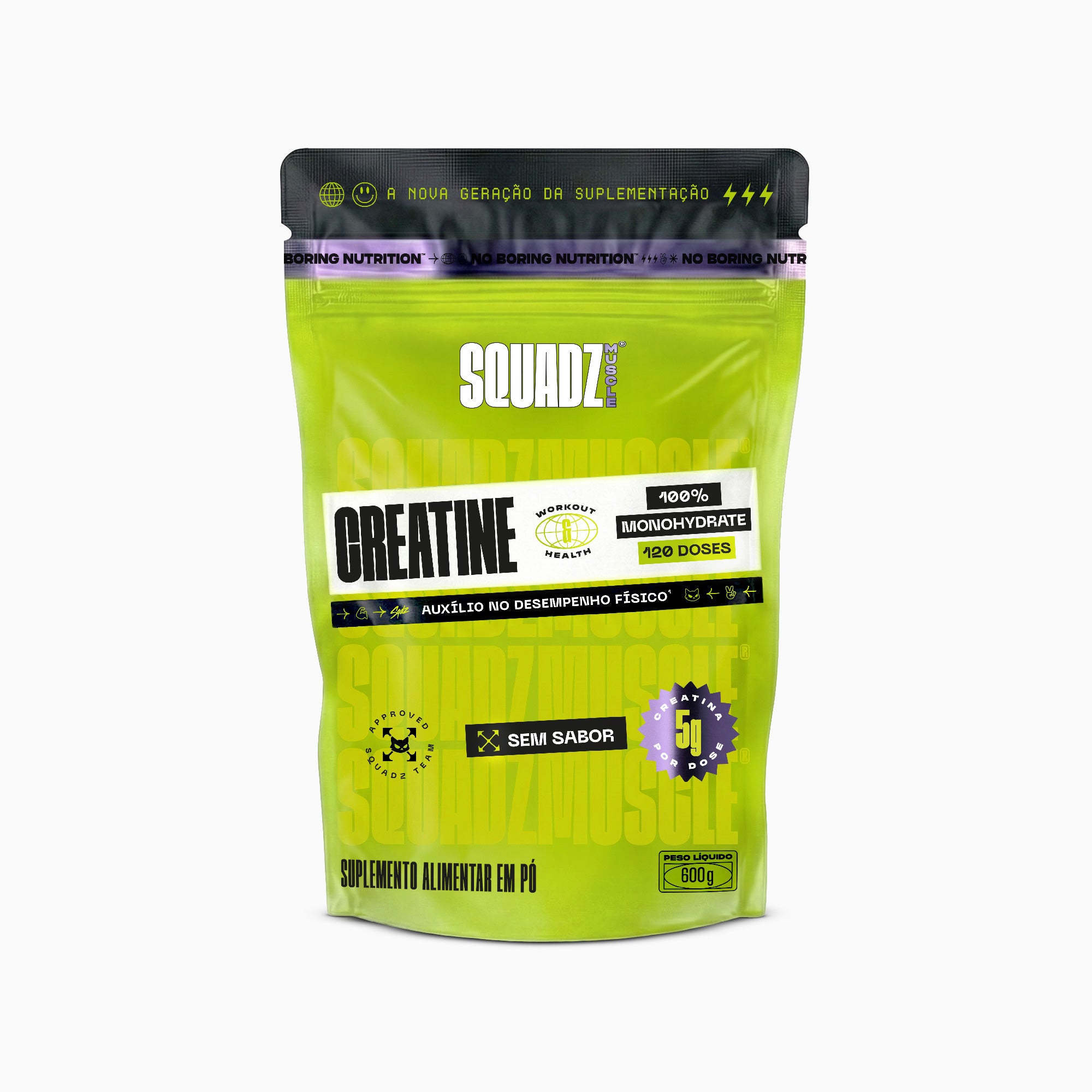 Creatine Creatina 100% Monohidratada REFIL 600g — Refil de frente