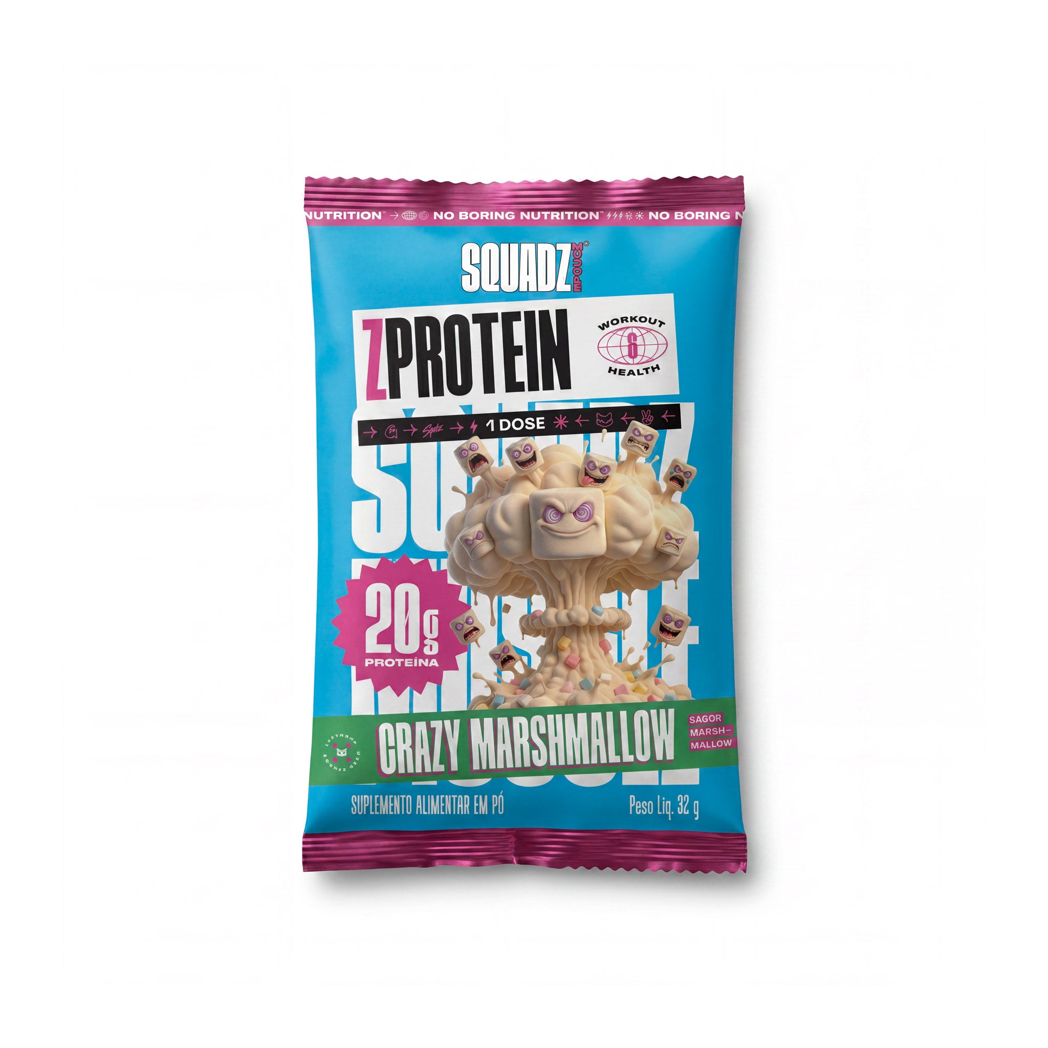 Display ZPROTEIN Marshmallow 320g - 10x32g — Sache crazy marshmallow