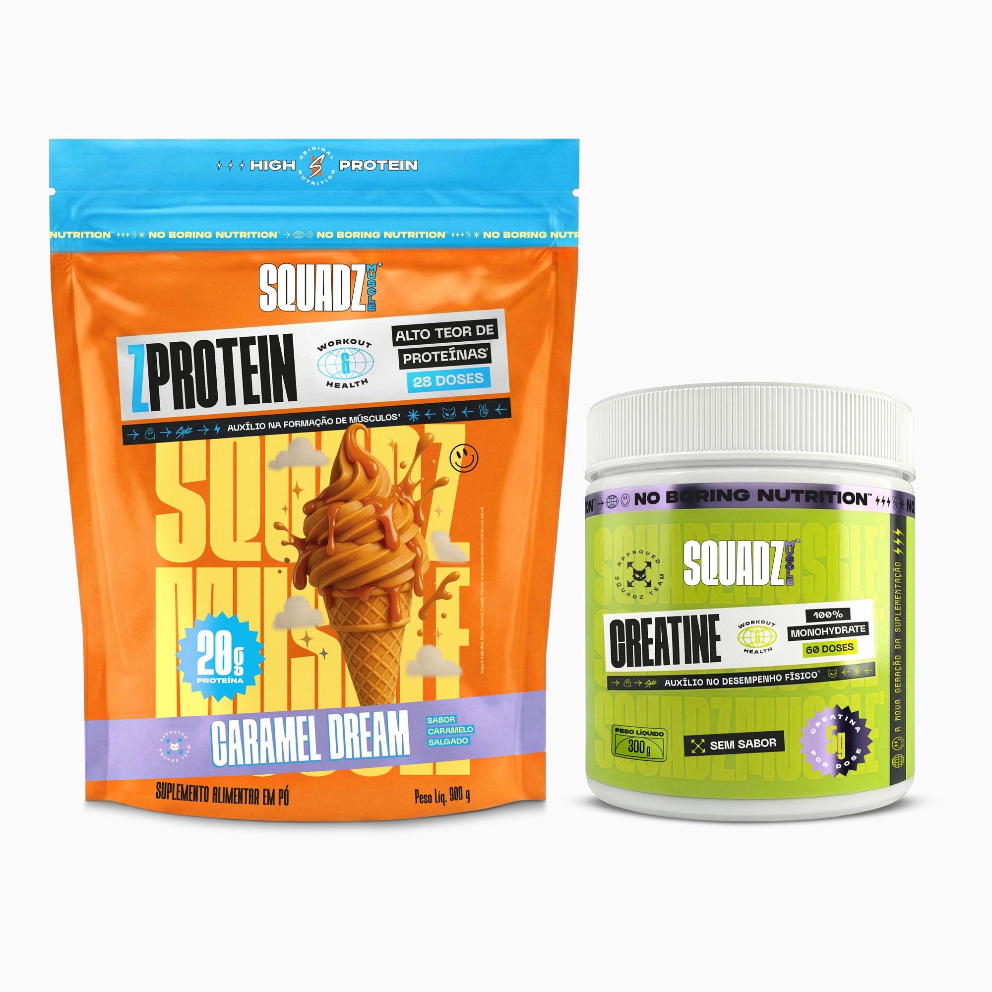 KIT ZPROTEIN 900g + CREATINE 300g — Kit caramel dream com creatine