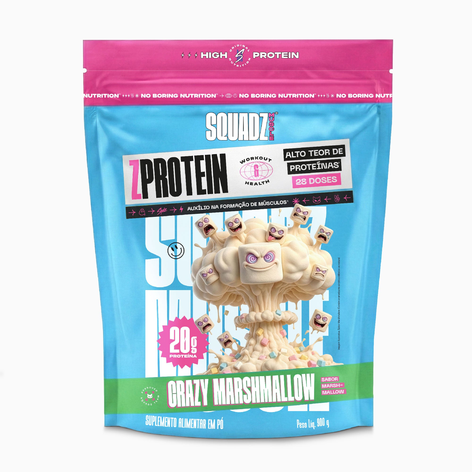 ZPROTEIN Marshmallow 900g — Embalagem de frente
