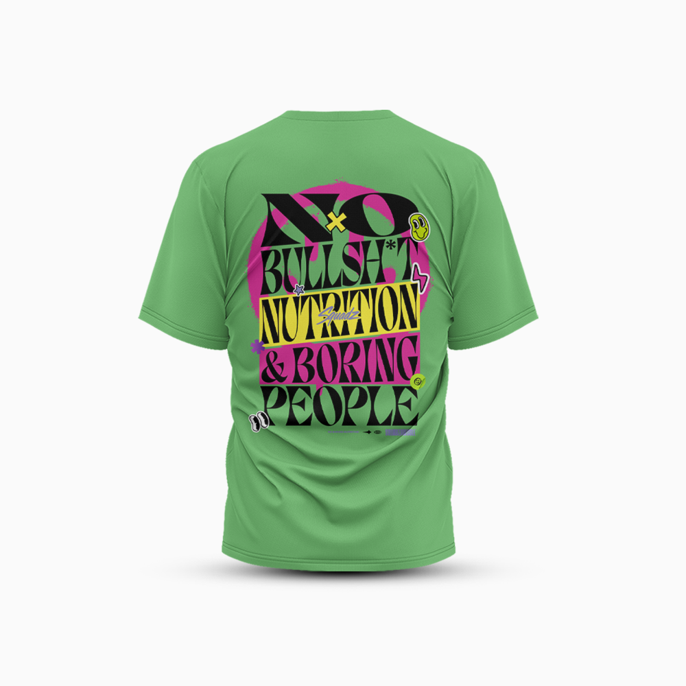 Camiseta Oversized Verde SQUADZ MUSCLE — Costas