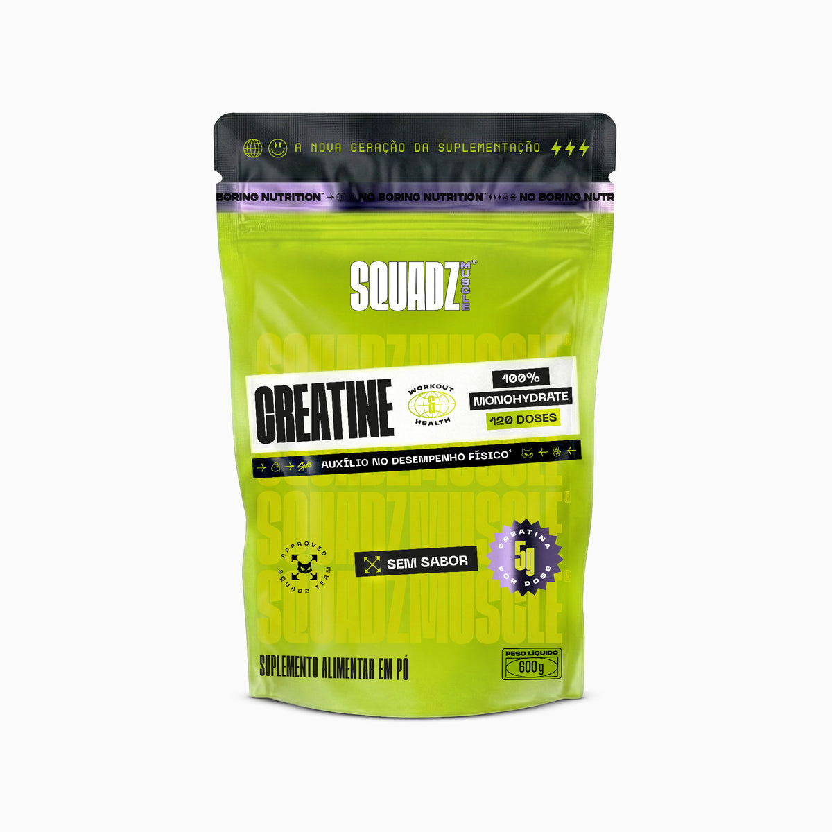 Creatine Creatina 100% Monohidratada REFIL 600g — Refil de frente