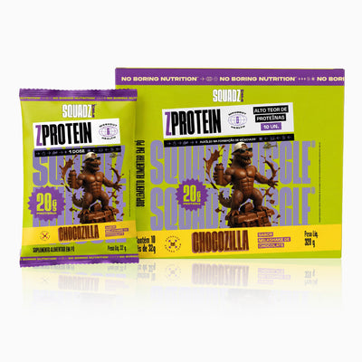 Display ZPROTEIN Milkshake de Chocolate 320g - 10x32g — Caixa display com sache