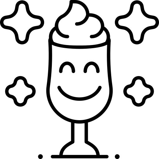 Ícone de shake proteico