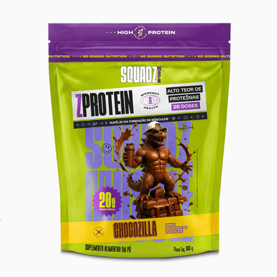 ZPROTEIN 900g — Embalagem chocozilla de frente