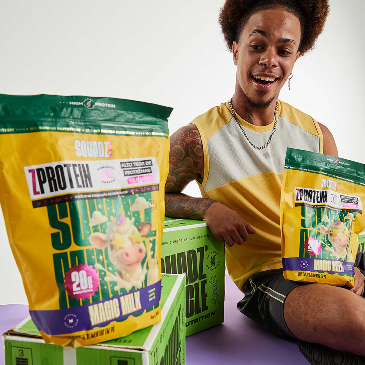 ZPROTEIN 900g — Homem com os refis