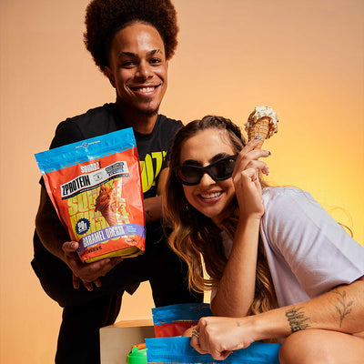 ZPROTEIN Caramelo Salgado 900g — Casal com refil e sorvete
